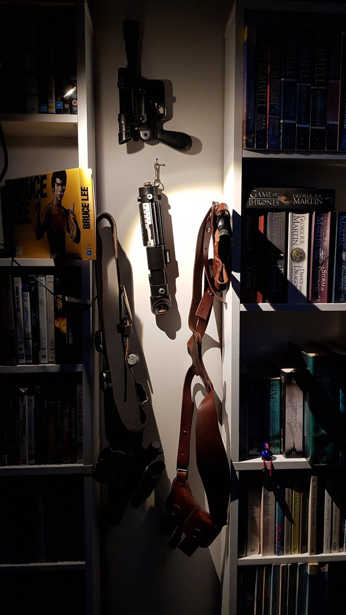 Daggard's tweet photo. Needs more batarangs. 
#PropWall #NerdCave https://t.co/cBLDYOYt6O