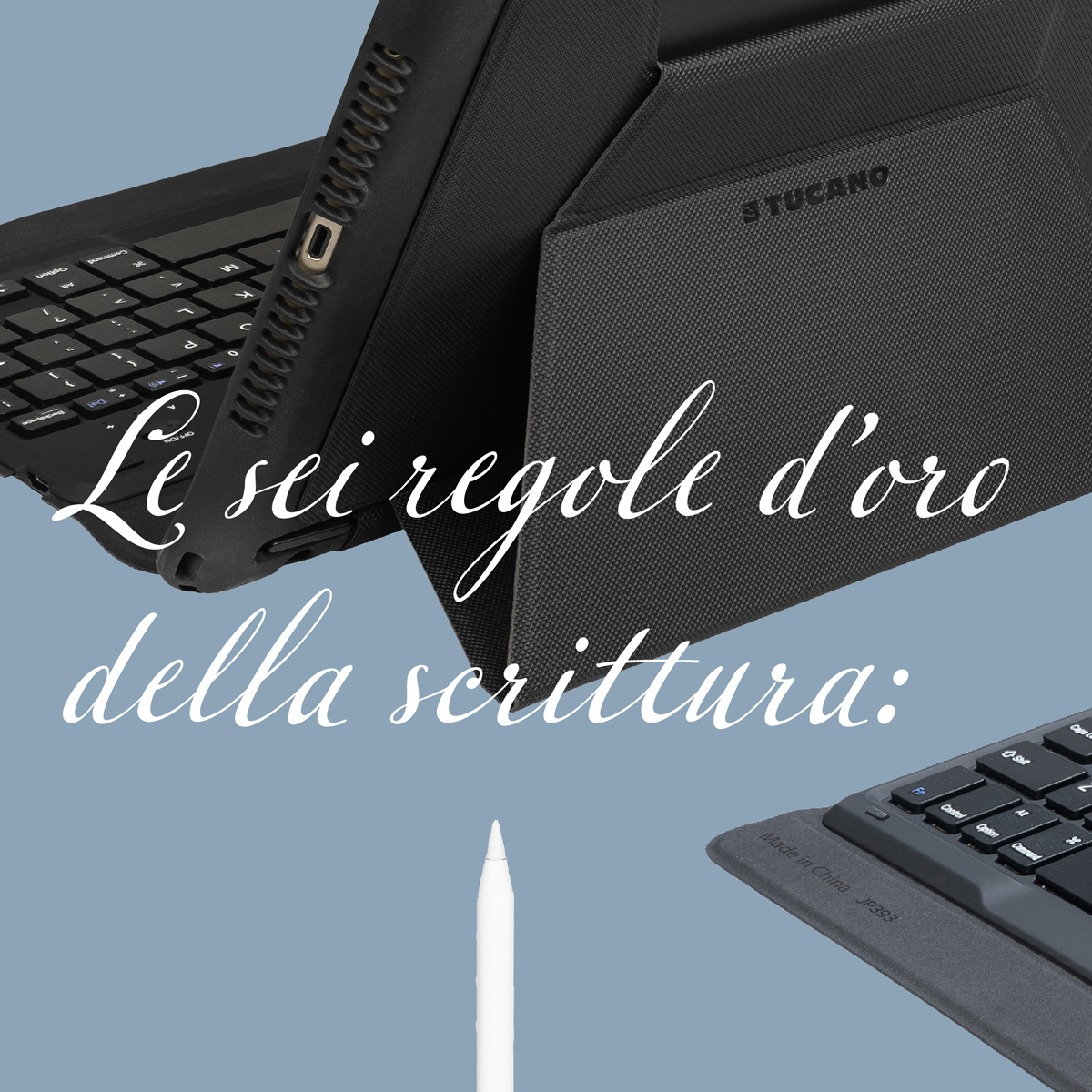 You can detach the keyboard whenever you want

#tucanomilano #italiandesign #tasto #cover #keybord #ipad #protection #