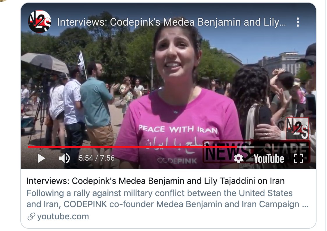 7)More of Kharrazi’s close ties with Codepink members Lily Tajaddini ( @lilytaj5) &  @YosiBadie.BTW, Tajaddini’s Twitter bio reads: “NH GOTV Operations for  @BernieSanders”