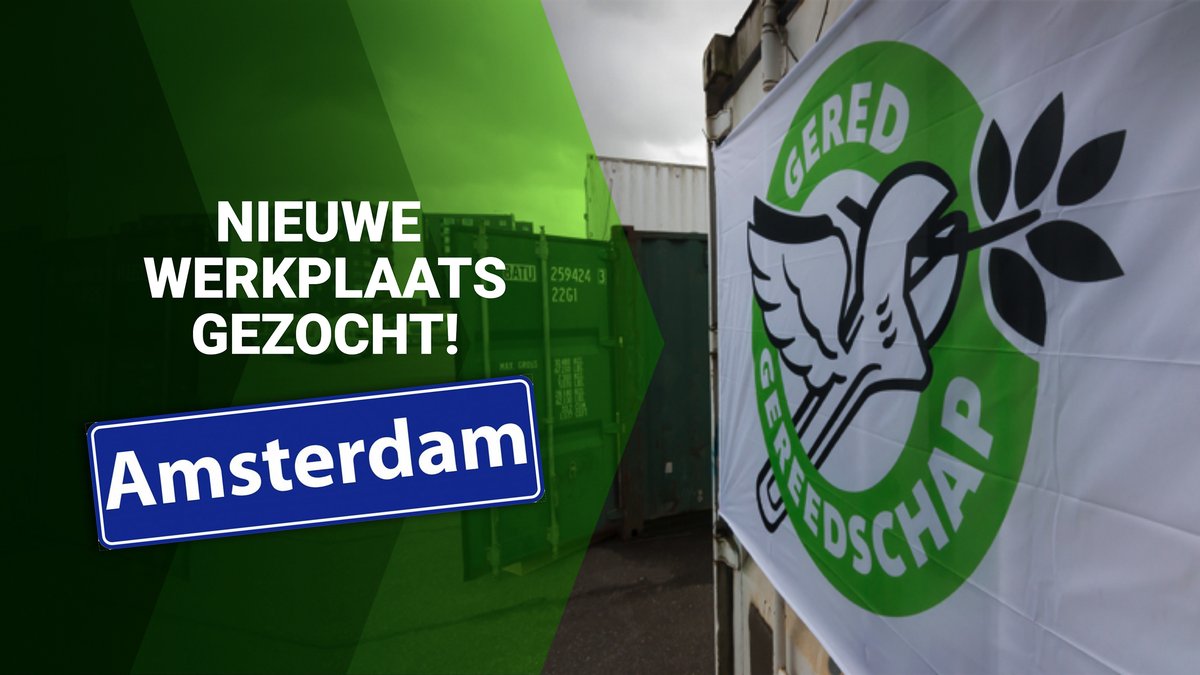 Sluiting dreigt voor onze werkplaats in Amsterdam! Help jij ze aan een nieuwe ruimte? 

Heb je een tip? Of wellicht een ruimte beschikbaar? Collega Vincent Pool van werkplaats Amsterdam hoort graag van je via amsterdam@geredgereedschap.nl

youtu.be/AEGYrEJQBXU

RT = ja graag!