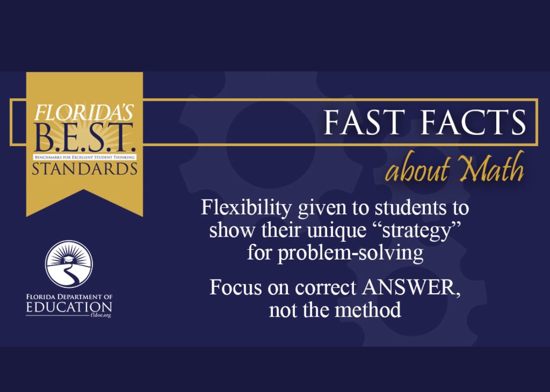 clphilya's tweet photo. Thank goodness someone came to their senses #FLBESTstandards Students can use the strategy that works for them. @LMWillis_71 @JulienneSaccon1 @MsEby5 https://t.co/QDR4LlV1vK