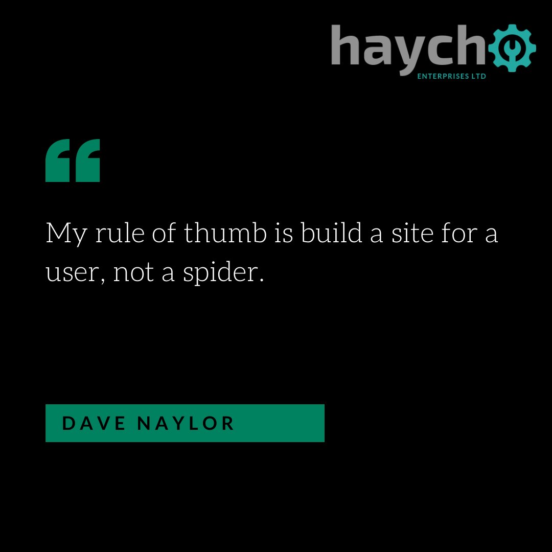 CreativeHaych's tweet photo. “My rule of thumb is build a site for a user, not a spider.”

– Dave Naylor

#seo #seoquote #quoteoftheday #marketing https://t.co/yafl7XmzOF