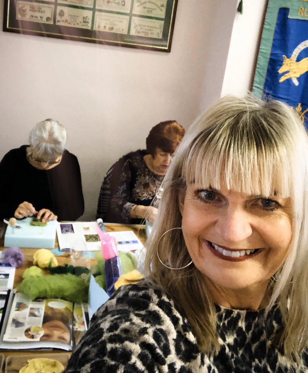 HomeInsteadR's tweet photo. Happy Saturday! Demonstrating dry needle felting &amp; just loving creative chatter &amp; skill sharing #WI #GreenHeartsDay #ShowTheLove https://t.co/JConKicQnu