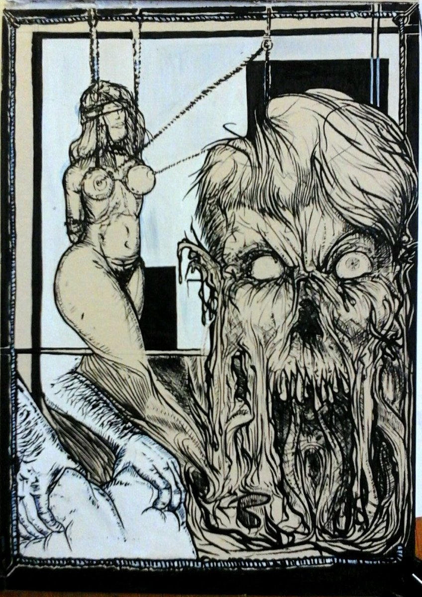 von_Puschlmann's tweet photo. #domination #bdsm #bdsmillustration #bdsmart #sm #Creepy #420daily #shibari #adultcomic #adultart #darkart #ddlg #daddysgirl #skull #bbw #Skullgirls #smart #smillustration #goth #gothicgirl #psychodelic #psychodelicart #chained #bnw #inked #contemporaryart #slaveplay #sklavin https://t.co/e61dne7LGE