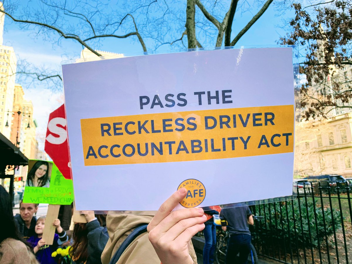MaddiesMove's tweet photo. Passing the Reckless Driver Accountability Act will save lives. Retweet this if you agree. #PassTheBill @bradlander @JumaaneWilliams @BPEricAdams @RuthieAnnMiles @NYC_SafeStreets @TransAlt #StopRecklessDriving #StrollersForSafeStreets #MaddiesMove https://t.co/YIlx64cANI