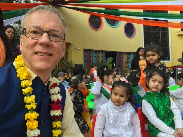 FinlandinIndia's tweet photo. "The important thing is that we all can learn from each other โ Finns from Indians and Indians from Finns - Because after all, we meet the same challenges." - @ErikafHllstrm1, Minister-Counsellor , Embassy of Finland during the Republic Day Celebration at #HolyTrinitySchool https://t.co/4w4gGMXxxK