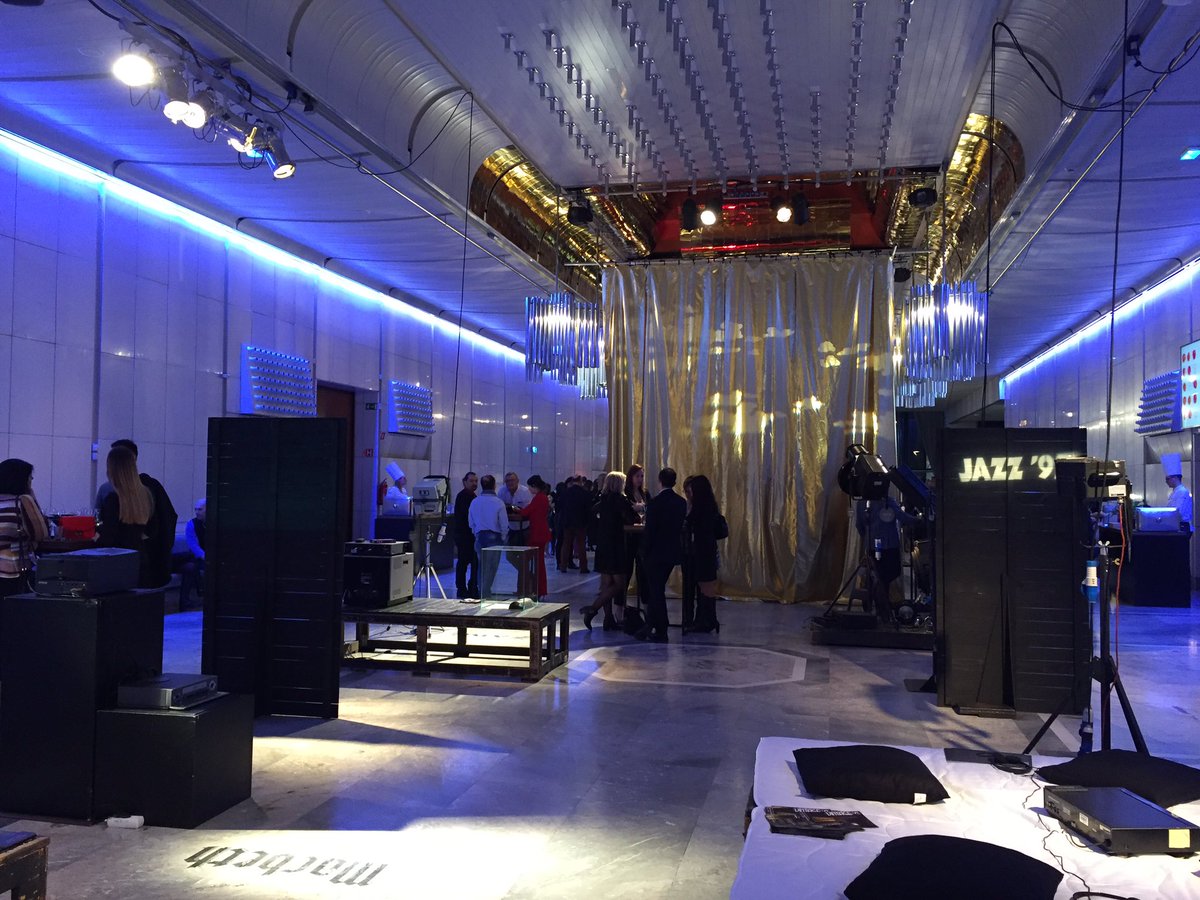 NikolChumova's tweet photo. A shot from #Slovenia - #conventa #tradeshow evening, where you can find many similarities with the #PragueCongressCentre as both of these venues were built in the 80s. #lovingit #eventprofs https://t.co/FiI9CXg77N