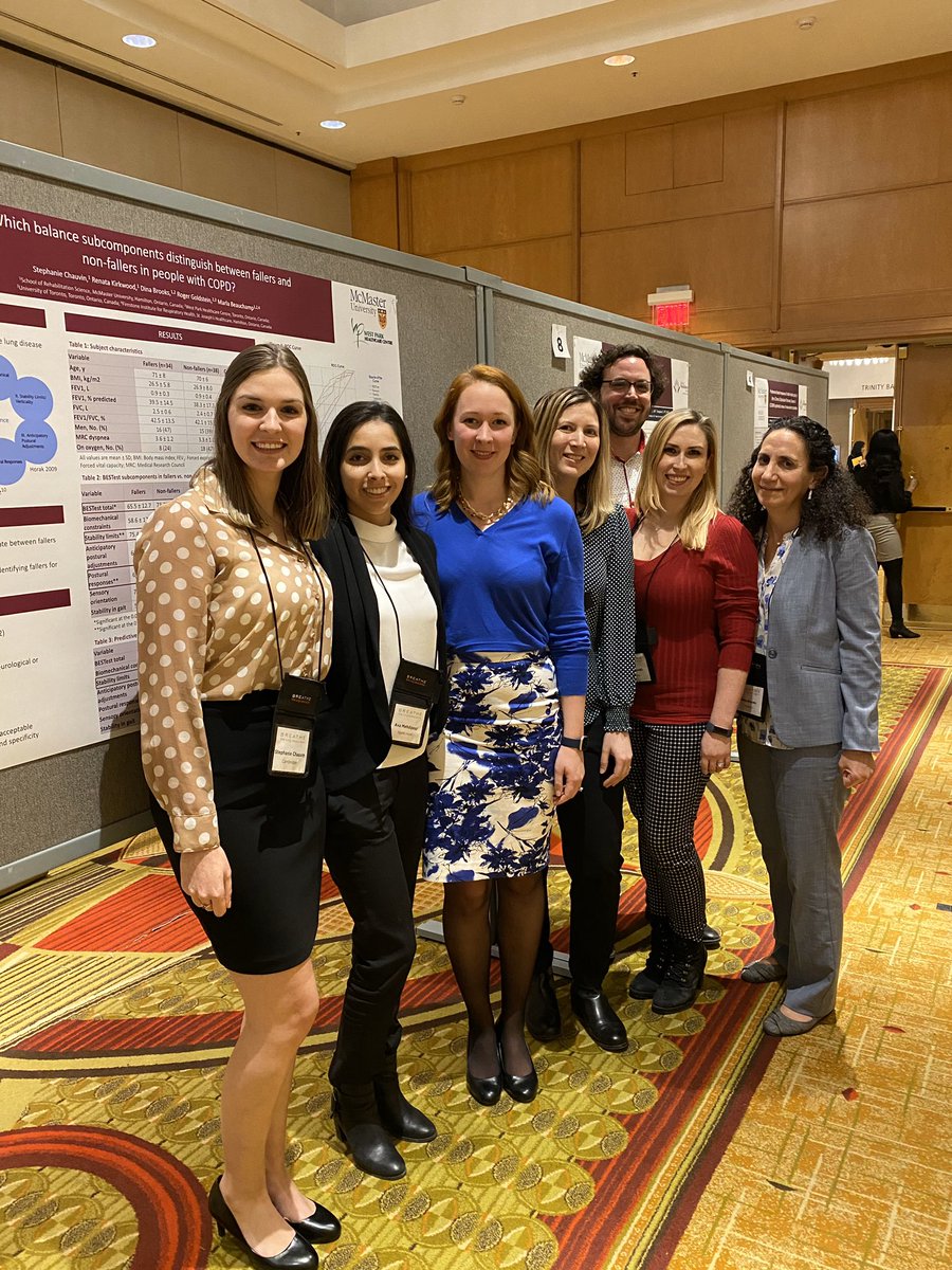 Our fabulous McMaster team at Better Breathing, Lung Association Conference in Toronto <a href="/SRSMcMasterU/">McMaster School of Rehabilitation Science</a> <a href="/brooksdi/">Dina Brooks</a> <a href="/Cass_DAmore/">Cassandra D’Amore</a> <a href="/steph_chauvin/">Stephanie Chauvin</a>