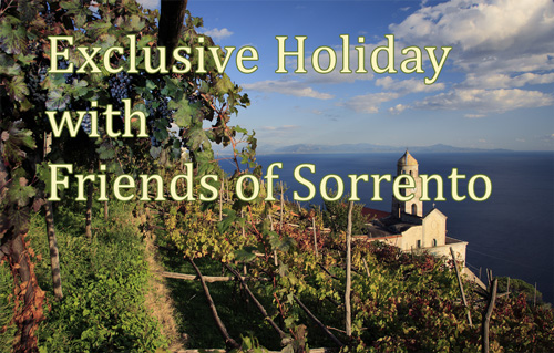 Exclusive 8 day holiday in Sorrento with private tours of 3 vineyards + tours of Pompeii, Naples, Amalfi coast. Includes flights, 4* central hotel, private transfers, ATOL and ABTA cover.
Available 9 to 16 May, 2020. Group size 16 max.
Full details at: bit.ly/30SnLzi