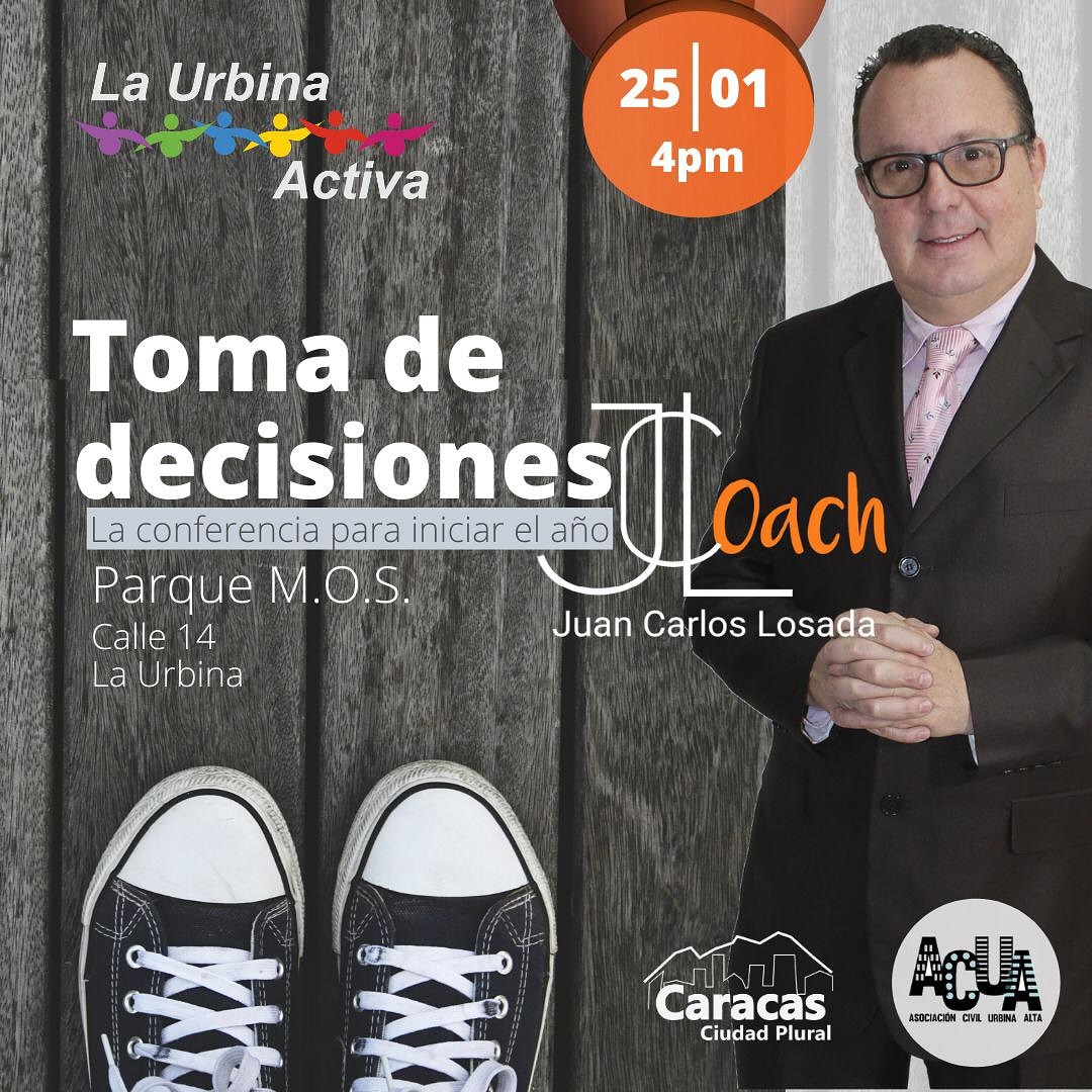 CaracasPlural's tweet photo. #AHORA da inicio la conferencia sobre la #TomaDeDecisiones por parte del #coach @jclosadam en el #ParqueMOS.
Invitan: @LaUrbinaActiva @UrbinaAlta #CaracasPlural
Hora: 4:00PM
Fecha: #25Ene
Lugar: #LaUrbina
#FelizSabado https://t.co/FO7Wy5LX9C