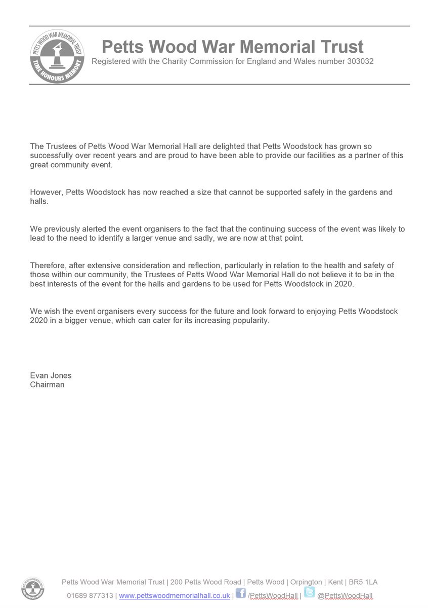 Petts Woodstock 2020