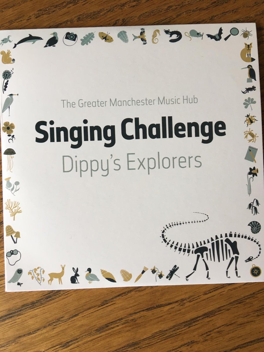 MEdwardsMusic's tweet photo. Great to see our 'Dippy's Explorers' song starting to make its way out to hundreds of primary schools across Bolton, Bury, Salford, Oldham, Stockport, Tameside, Trafford & Wigan!! Looking forward to hearing some performances. Big shout out to Ellie for recording the vocals! #GMMH https://t.co/DbgkEAoul4