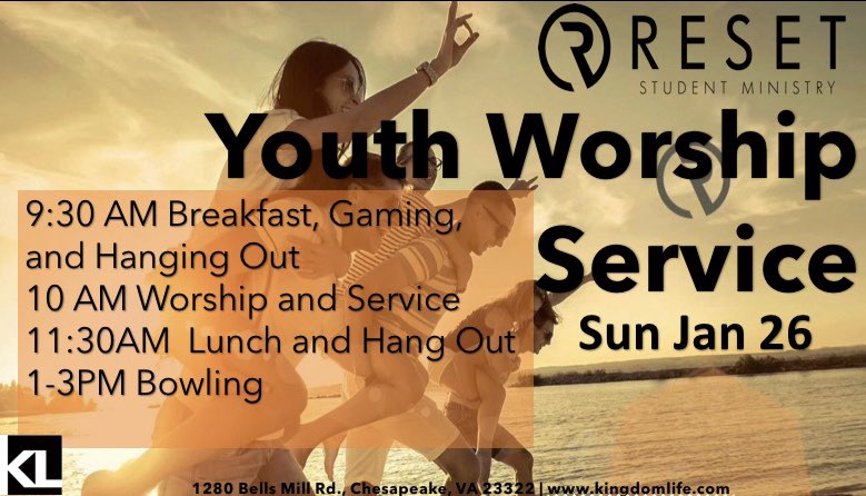 resetpeake's tweet photo. Let’s just say... we are about to have some fun!!! 
9:30am is when it all begins! See you Sunday in the Youth Center! https://t.co/dtjlFVa7sm