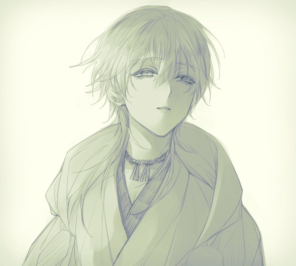 鶴丸国永(刀剣乱舞) 「片想い 」|いとのイラスト