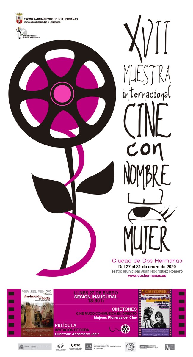 LimonRevoltoso's tweet photo. Un placer presentar esta muestra de cine en Dos Hermanas. 17 ediciones ya!. "Cine con nombre de mujer". https://t.co/NRPsDSrK2i