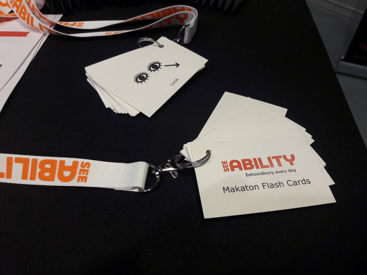 Makaton cards for sight tests