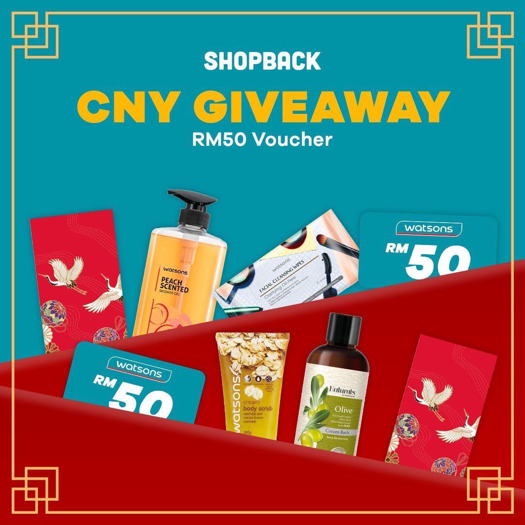 inazeyy's tweet photo. ✨G I V E A W A Y✨
🚨 5x RM50 WATSONS VOUCHER 🚨

1️⃣ Follow @shopbackmy
2️⃣ RT &amp; like this tweet
3️⃣ Reply why your friends should use Shopback to shop at Watsons 💸 Tengah 6% tau sekarang! 

Good luck! 😘 (Ends 31st Jan) https://t.co/vb6HUOUeZX