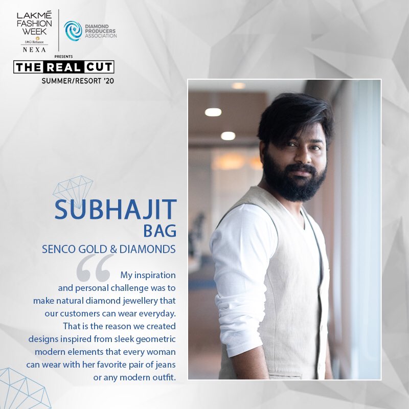 LakmeFashionWk's tweet photo. Presenting the winners for The Real Cut Season 3 by Diamond Producers Association and #LakmeFashionWeek - congratulations to Subhaijt Bag of @sencogoldindia
@Realisadiamond
#RealisRare #RealisaDiamond #TheRealCut #LFWSR20 #5DaysOfFashion https://t.co/4bnRJWOY2r