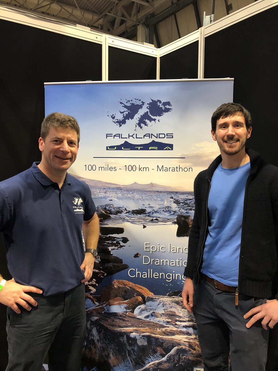 FalklandsUltra's tweet photo. Aaron Bird of eventrac popped by our stand and declared "The Falklands Ultra is by far the most impressive event you will see this year!"
Thanks Aaron - we love you too!
#eventrac @eventrac #ultrarunning https://t.co/iV7tVgFHZg