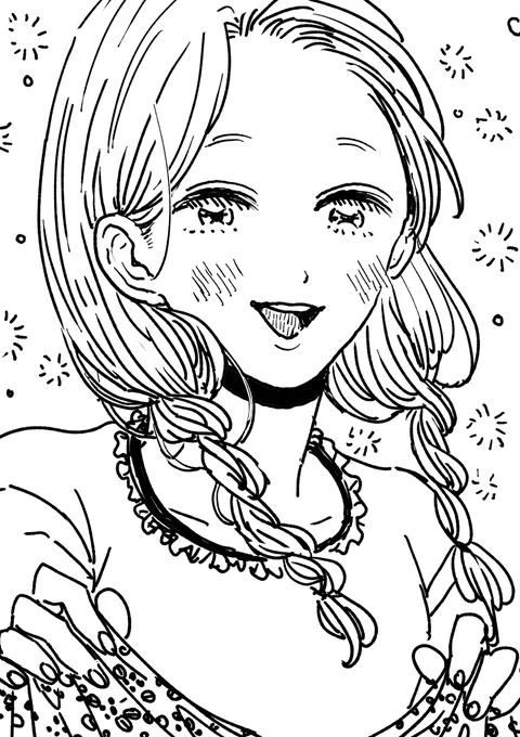 これは昨日息抜きに描いたらくがき 