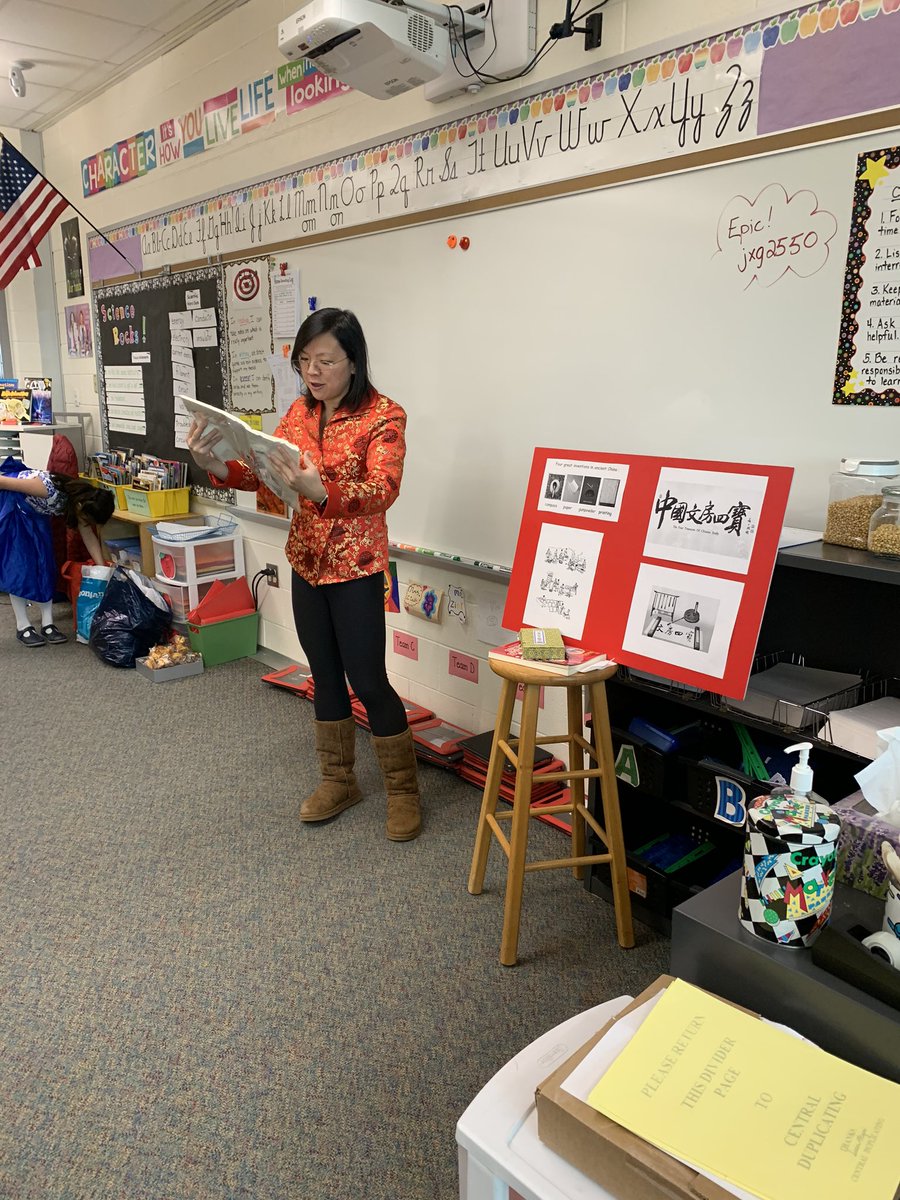 MrsZink_GV's tweet photo. Students were super excited to learn about the Chinese New Year and practice the technique of painting on rice paper. #gv_wilson https://t.co/lb8KMc8eHQ