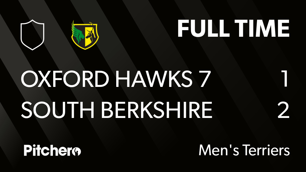 HCSouthBerks's tweet photo. FULL TIME: Oxford Hawks 7 1 - 2 South Berkshire [5] Terriers #MontyMagic
#OXFSOU #Pitchero
https://t.co/AGlLwrI9DH https://t.co/MY6ZTRralg