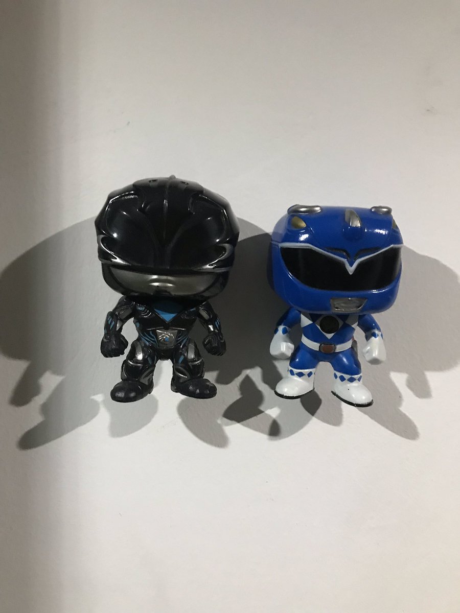 nerdratiks's tweet photo. Black and Blue Ranger stuck on the wall. #mightymorphin #nerdratiks https://t.co/CCKGiy1vZ9