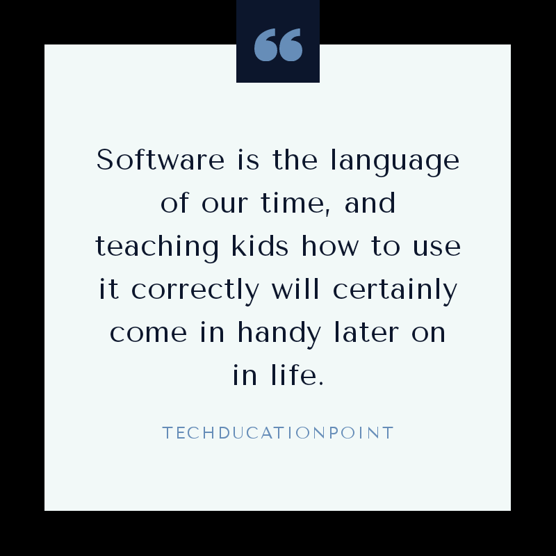 TechducationPT's tweet photo. Software is the language of our time, and teaching kids how to use it will certainly come in handy later in life.
#ForEveryChild, technology.
#TechInclusion4Kids
#TechducationPoint https://t.co/nT1KAQ6OA7