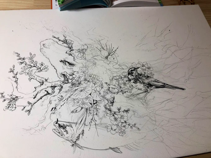 バラバラと描き進めてます 
