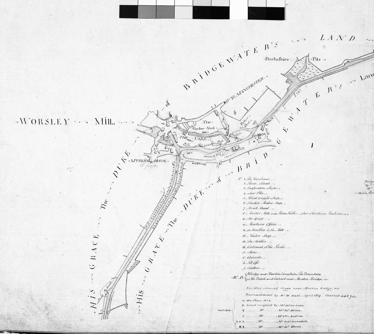 andynberry's tweet image. Discovered in the National Waterways Archive at Ellesmere Port's Waterways Museum, this 1823 plan of The Yard at Worsley shows the subject of tonight's episode of Digging up Britain's Past on Channel 5. @OrdnanceSurvey @CanalRiverTrust