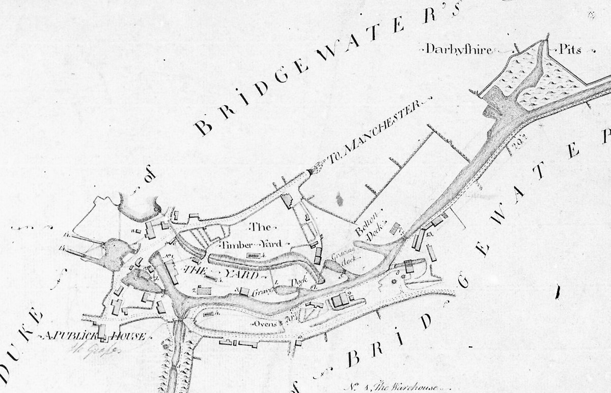 andynberry's tweet image. Discovered in the National Waterways Archive at Ellesmere Port's Waterways Museum, this 1823 plan of The Yard at Worsley shows the subject of tonight's episode of Digging up Britain's Past on Channel 5. @OrdnanceSurvey @CanalRiverTrust