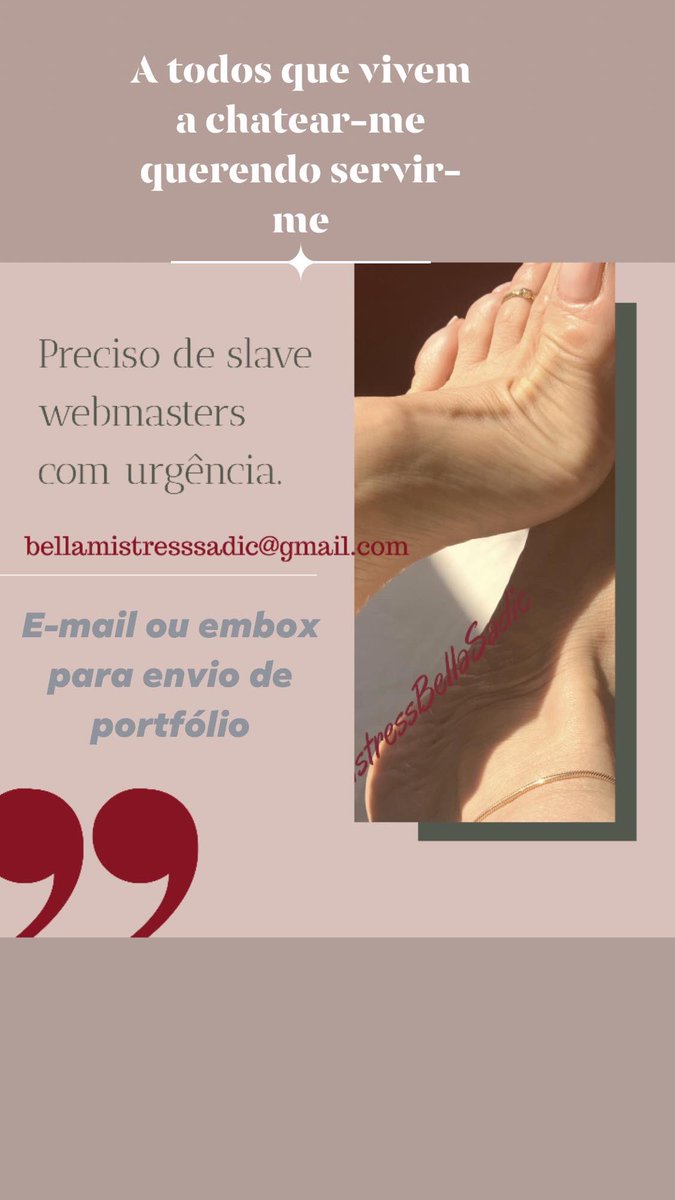 ImperatrizBella's tweet photo. I need a slave webmaster. Be useful.
#mistressbellasadic #slaveservice #supremaciafemina https://t.co/67Ib6w3Yzh
