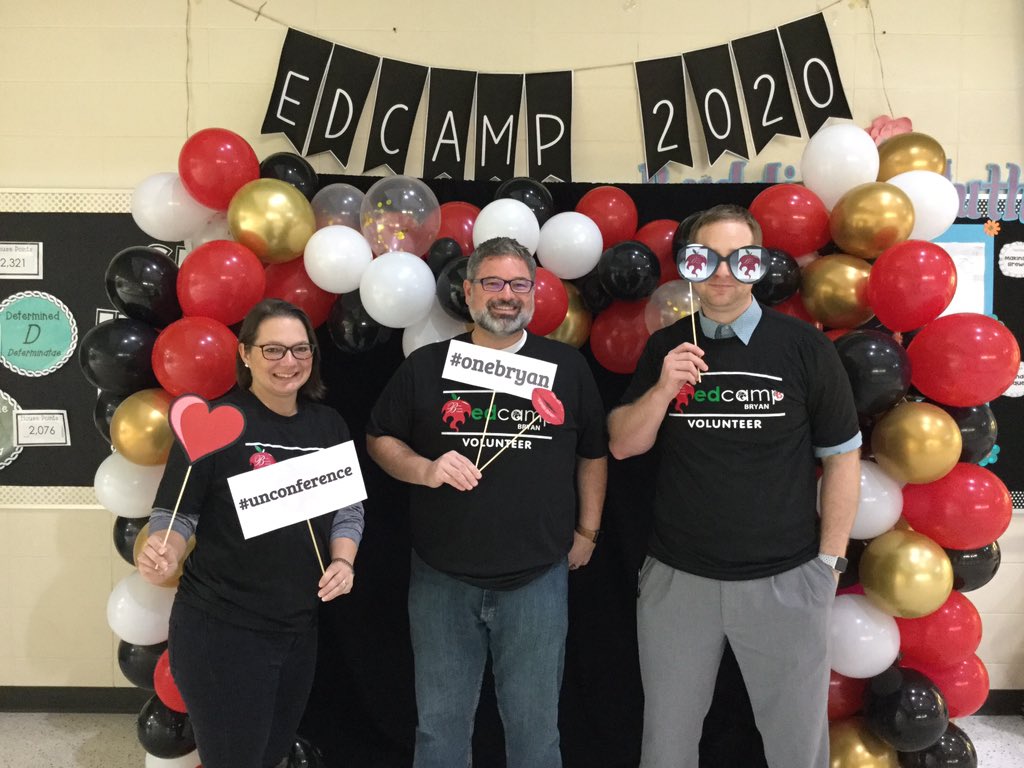 EdCampBryan's tweet photo. Say cheese and celebrate learning at #EdCampBryan! Come see us at the photo booth! https://t.co/GUE4ky0rsG