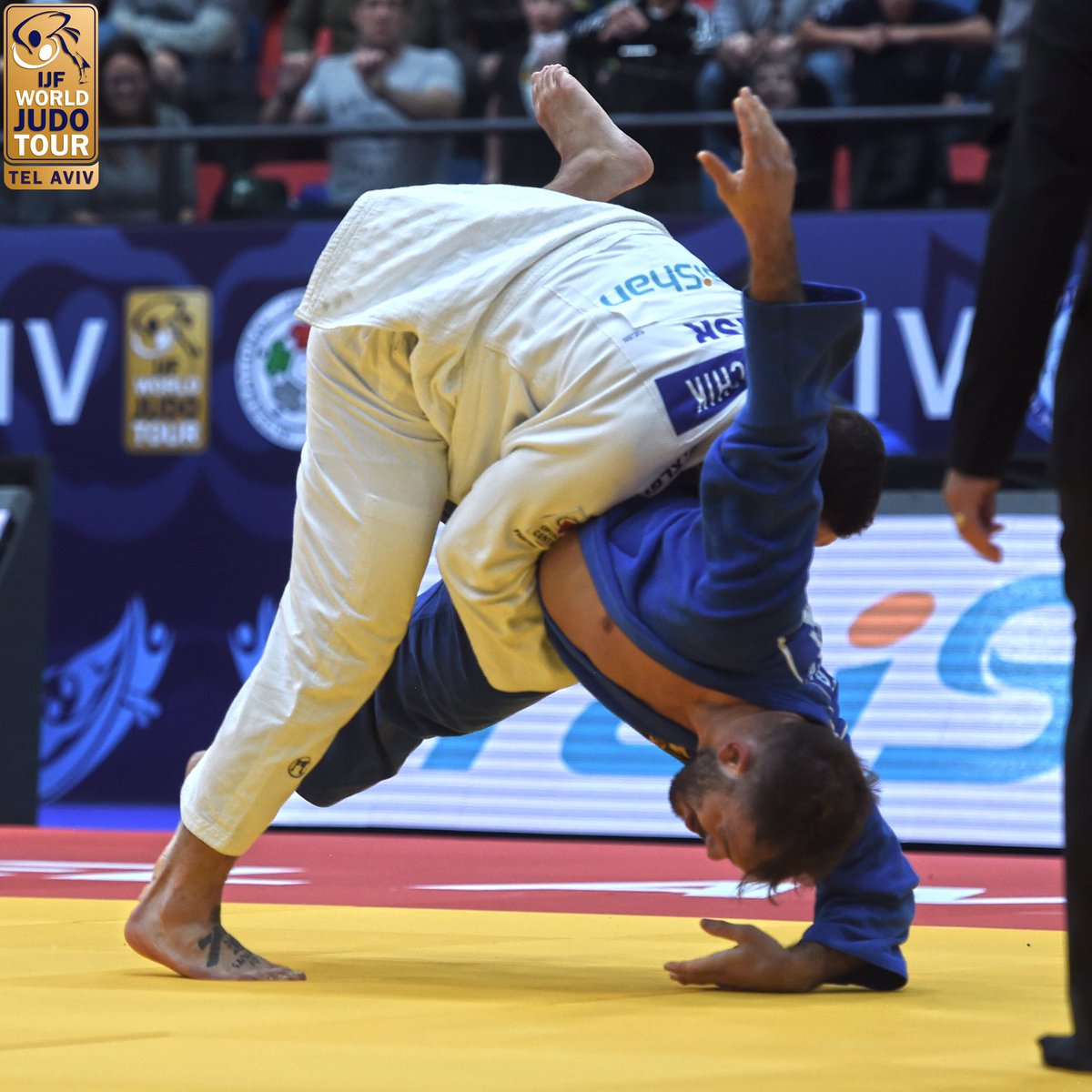 Judo's tweet photo. To the delight of the home crowd Israel have an athlete in both the -100kg & +100kg Final - Peter Paltchik and Or Sasson will be contesting the Gold medal in the Final block at 17:00 local time! Watch live on https://t.co/tBdSWfK7t7! #JudoTelAviv ©️ IJF Media Team - Ben Urban https://t.co/jpFHSOGuJ8