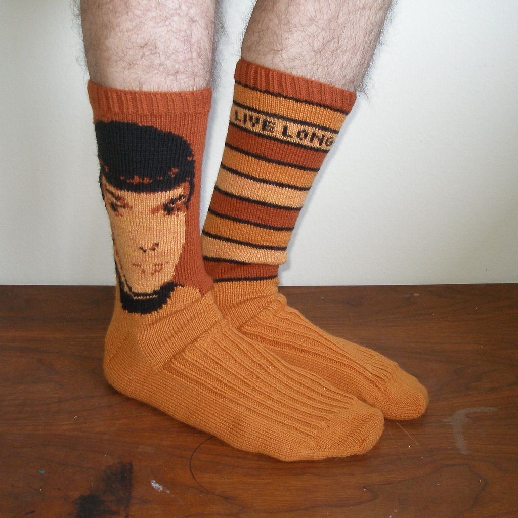 knithacker's tweet photo. Knitted Spock Socks - A True Classic! Bonus: Free Star Trek Charts! π https://t.co/x10IjyOhJw #knitting #spocksocks #handmade #diy #startrek https://t.co/e2lXGxiCXc