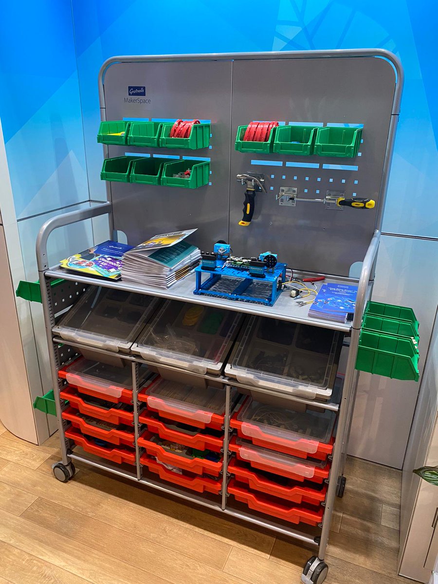 Gratnells's tweet photo. We also have with us the #MakerSpace trolley, the new #MakerHub & the popular #Gratnells #Rover. Combined with our Callero #STEM trolley, they make the perfect suite of moveable storage for your #MakerSpace or #Classroom environment
Visit us Stand SM12 at @Bett_show
#BETT2020 https://t.co/8oMiUiNDSL