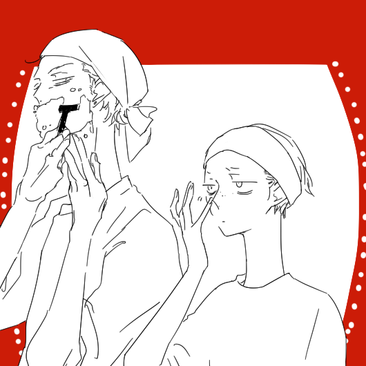 リッチそうな洗顔!使わせていただきます 洗います、顔を 洗いまくります 絵はそばかすがどーーーしても気になる弟とどうでもいい兄です ありがとうございました! 