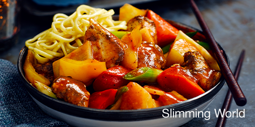 SlimmingWorld's tweet photo. You don’t need to travel far to take your taste buds on an adventure ✈ – this slow-cooked sweet and sour chicken dish is sure to satisfy any appetite 🍜!  #CNY2020 #SlimmingWorld https://t.co/6kYSt2S0gu https://t.co/mgCi4lno9V