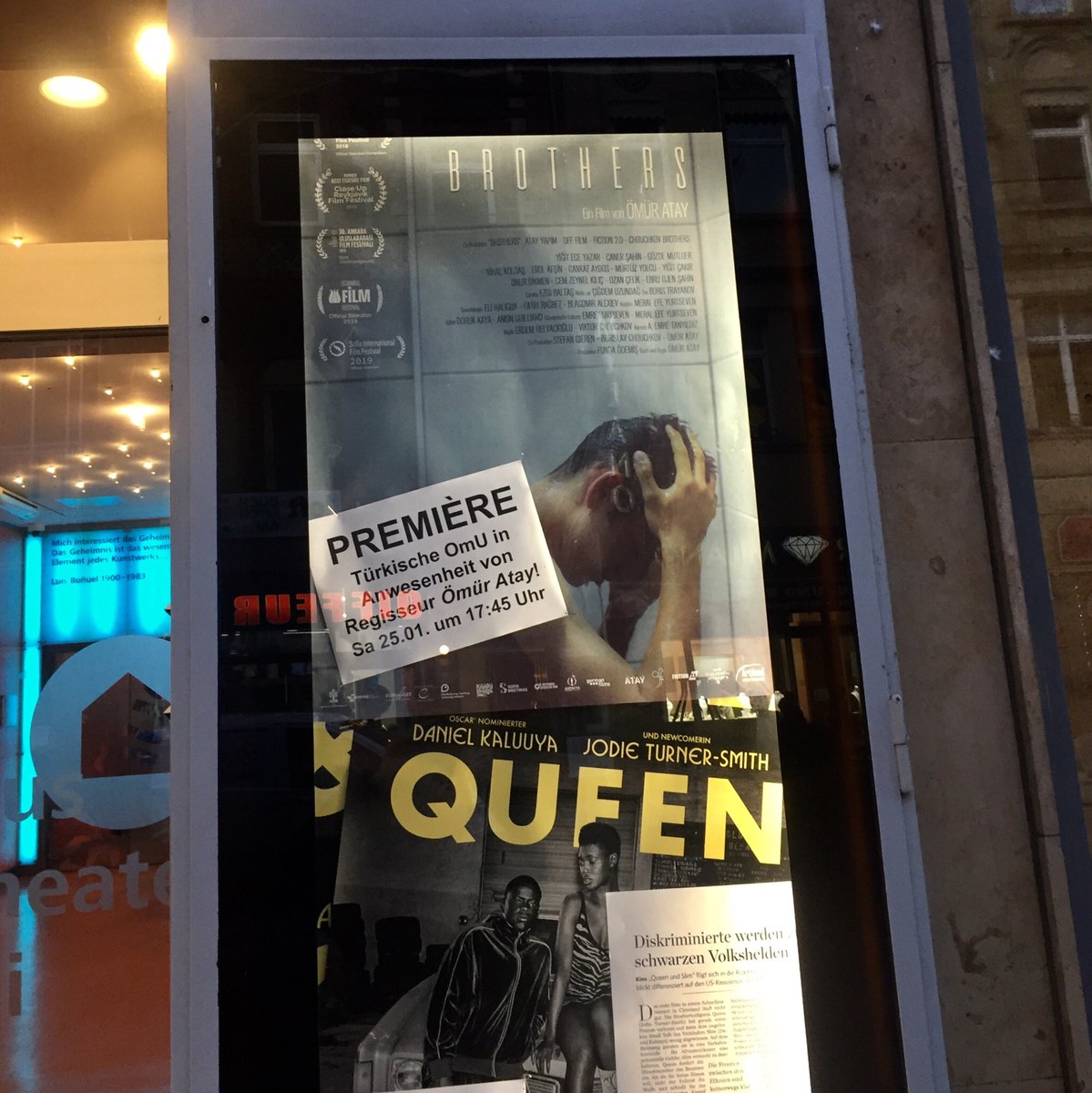 kardeslerfilm's tweet photo. Brothers is in Delphi Kino in Stuttgart as of today! First screening at 17:45.
#BrothersFilm
#FFHSH
#Eurimages
#KardeşlerFilm
#canerşahin
#gözdemutluer
#yiğitegeyazar
#ÖmürAtay
#ArtHoodentertainment
#FundaÖdemiş
#stefangieren
#stuttgart https://t.co/P3p6OiwLZd