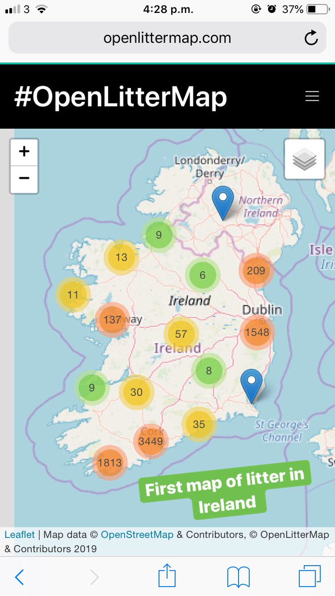 OpenLitterMap's tweet image. 6/ litter is everywhere and unlike biodiversity, everyone knows what the “species” are. This makes #littermapping the most accessible form of data collection the world has ever seen, and a catalyst for citizen science and public engagement more generally.