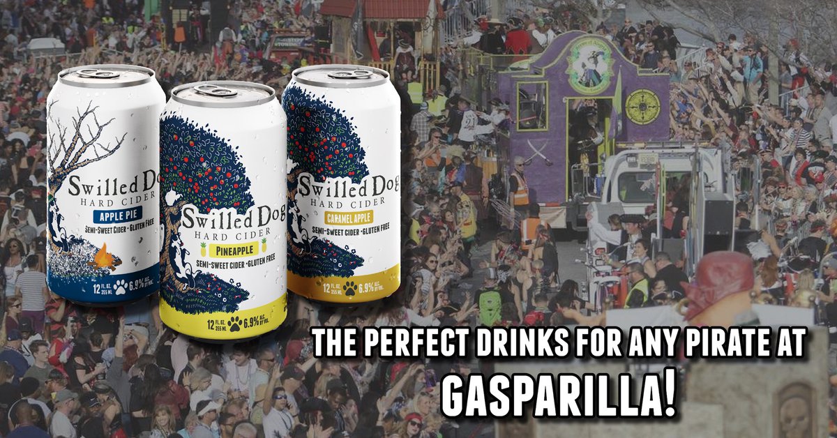 SwilledDog's tweet photo. Happy Gasparilla! Letโs get it today Tampa. Donโt show up without a cold sixer of Swilled Dog! ๐พ๐๐ป #GetSwilled #Gasparilla2020 #HappyGasparilla #Gasparilla https://t.co/HecWv5oXEy