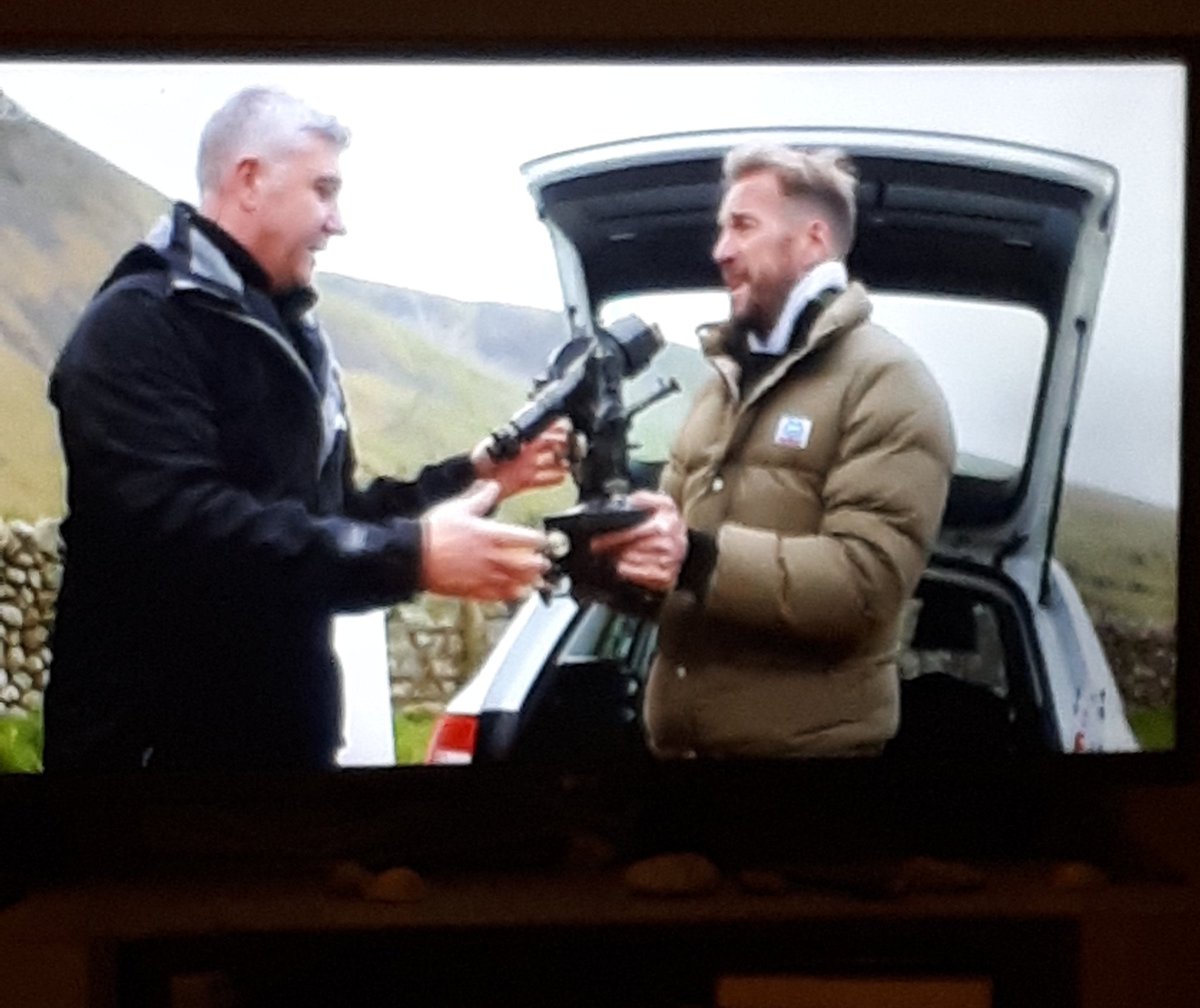 DogsAdventure's tweet photo. Watching #countrywise guide to Britain and @OrdnanceSurvey is measuring Scafell Pike I think it's amazing how they measure a mountain fascinating insight #woof #staffie #MentalHealthDog #artofmapmaking #GetOutside  @OSleisure https://t.co/pa67jvKgfJ