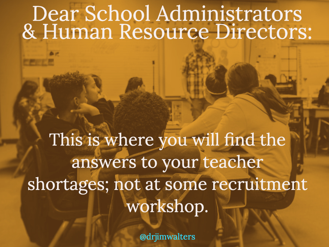 drjimwalters's tweet photo. Want to see some radical changes in education?
Encourage each School Superintendent, Administrator, Human Resource Director, and School Board member to substitute teach at least once each semester...
#Justsaying #mentalhealth https://t.co/e7QRb4Kok3