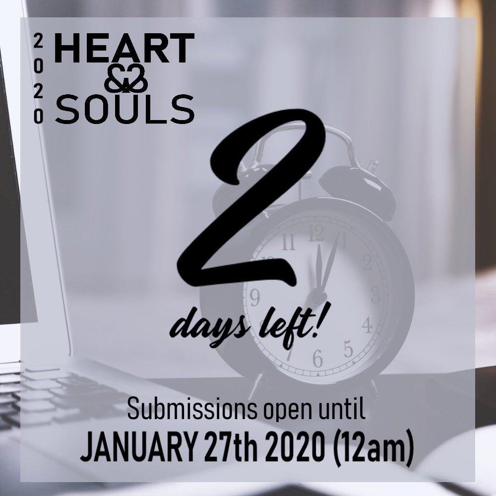 BUHEARTandSOULS's tweet photo. Only 2 days to the new submission deadline! One last round of edits before midnight, January 27th for the opportunity to share your research!

Visit our website for more information and to submit: https://t.co/syo1mtgygr https://t.co/VxT9oxAj8v