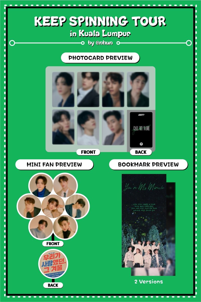 nhun's tweet photo. [HELP RT]

Hello Ahgase 🐥💚
I'll be giving out freebies for #KeepSpinninginKL 

📆 7th March 2020
📌 Axiata Arena (tba)

All u need to do:
• follow this acc
• RT this tweet
• Say hi to me

see you guys~♡ 😍💚

#KeepSpinninginKL #GOT7 #IGOT7 https://t.co/p7l3IjPMKk