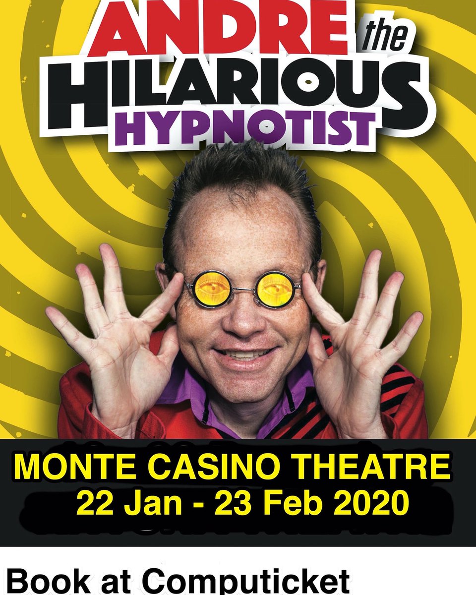 It's our 2nd opening night of #AndreHypnotist at @Monte_Theatre tonight! 😁 Looking forward to seeing @NBearam @HClemour @twodadsandakid @NocturnalWenchy @ilovezacom