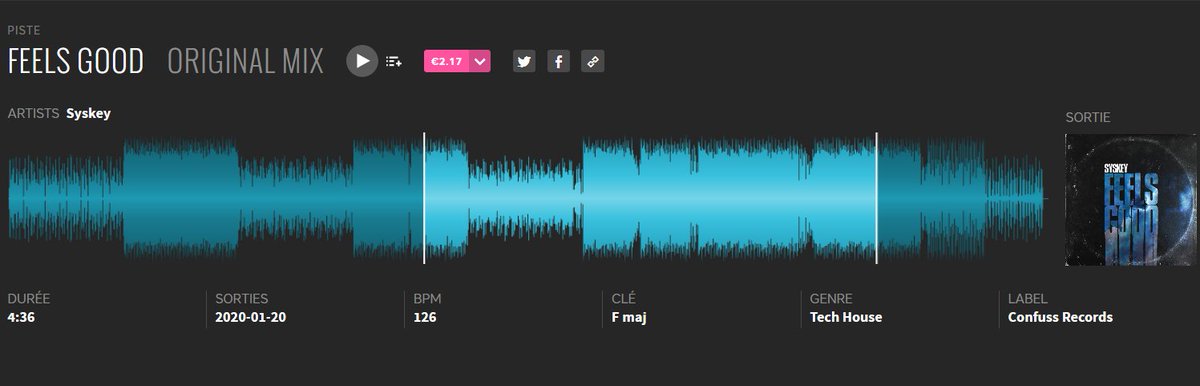 syskeymusic's tweet photo. "Feels Good" On Beatport :
https://t.co/PZNemaVJ6K

#techhouse #beatport #syskey #house #feelsgood https://t.co/IlbvIHXXnI