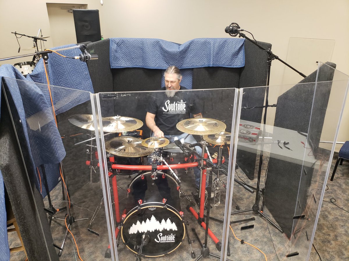 conifertheband's tweet photo. Today's the day saplings! We're here in Dwelling Place Studios laying down the drum tracks to our first album, "Beg Cheat Lie Steal." @SoultoneCymbals #pinefreshtunes #treeband #conifertheband #soultone #soultonecymbals https://t.co/plsajzIJac