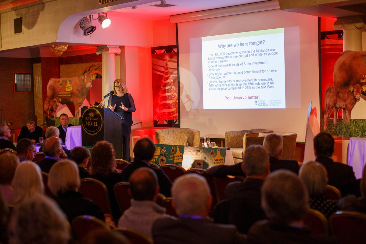 IrishHospice's tweet photo. We are backing the @hooves4hospice campaign which is helping raise funds to build a Level 3 #Hospice in the Midlands. Our CEO @foley_rs was one of the guest speakers at the campaign launch last week. Read more here: https://t.co/aRGulAGzVu  #palliativecare #IHFsupport https://t.co/Vg3opc1UYT