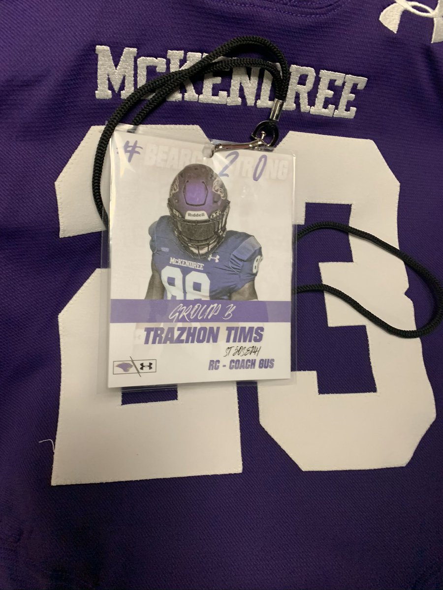 TrazhonT's tweet photo. Had a great visit at @Mckendree_FB! @Coach_Gus and the rest of the staff are awesome, can’t wait to be back!! https://t.co/mj768xjrMa